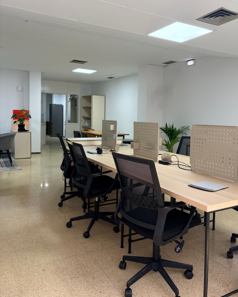 Bright open space at Nas Coworking in Las Palmas de Gran Canaria