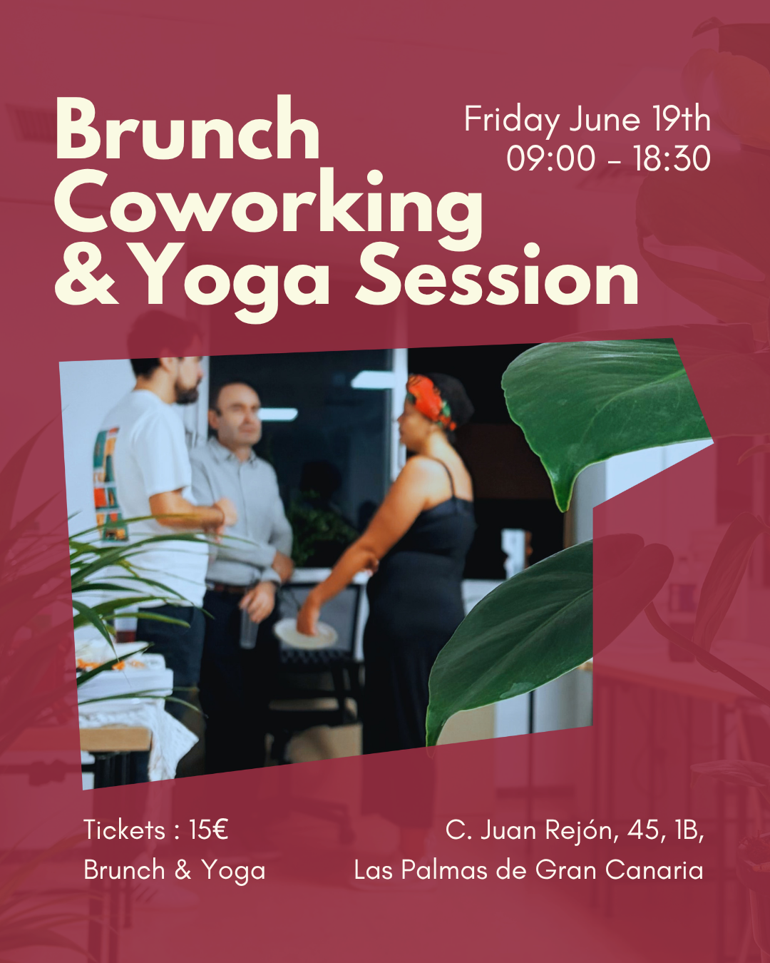 Brunch Coworking session and Yoga session